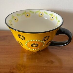 Signature Yellow Floral Stoneware Mug